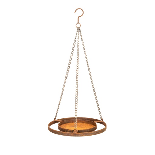 [17123] Bird Feeder Hanging 30cm Rust