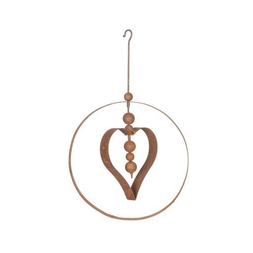 [17611] Orb Round Internal Heart Large