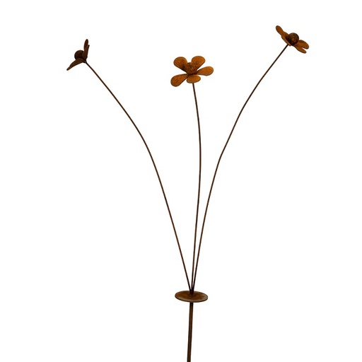 [18755] Stake Daisy Spray Rust