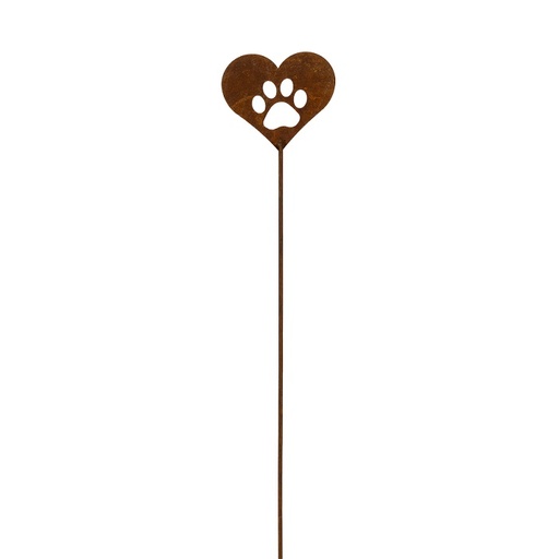 [18809] Stake Pet Print Rust Small