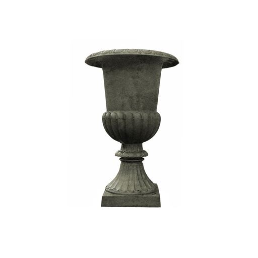 [19738] Urn Romano Cast Iron Antique