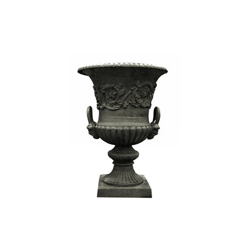 [19752] Urn Milano Cast Iron Antique