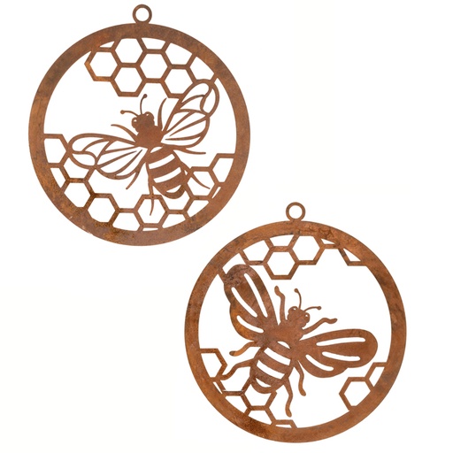 [20321] Single Ring Bee Corten Asst