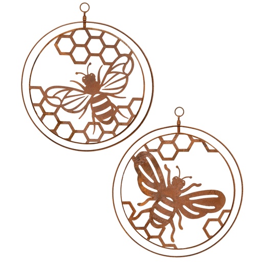 [20369] Double Ring Bee Corten Asst