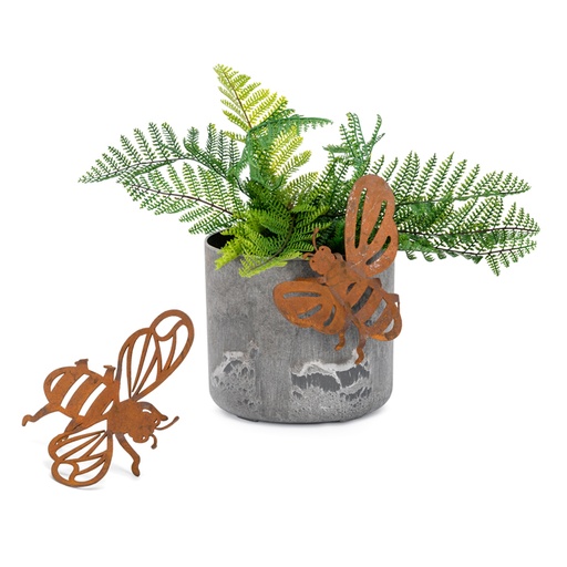 [20406] Pot Hanger Bee Corten Large