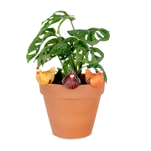 [21045] Chicken Pot Sitter Coloured