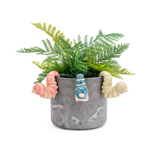 [21465] Caterpiller Pot Sitter Asst
