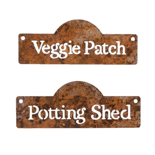 [21670] Sign Potting/Veggie Rust