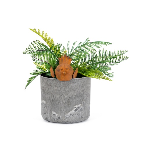 [22141] Tweety Pot Sitter Rust Small-
