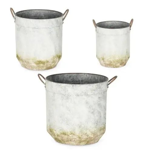 [22479] Pot Milk Moss Zinc S/3