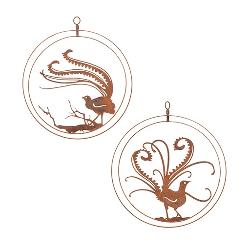 [22608] Double Ring Lyrebird Corten -