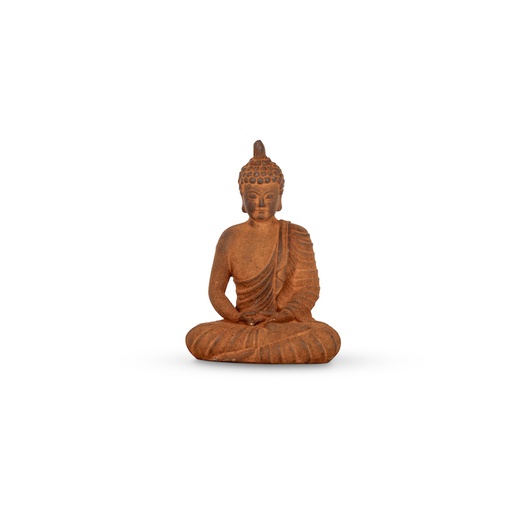 [22677] Buddha Statue Small Cast Iron