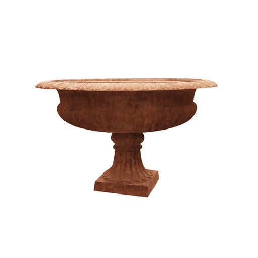 [22790] Urn Napoli Cast Iron Rust