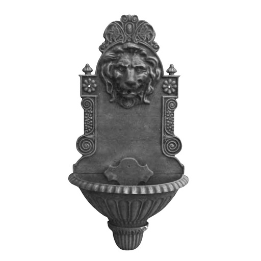 [23100] Fountain Wall Lion Head Black
