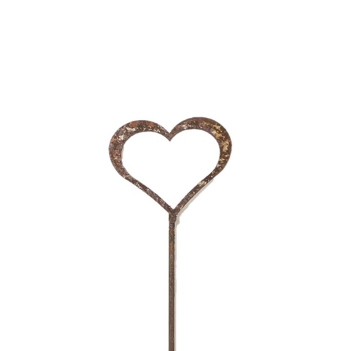 [23131] Stick Heart Frame Medium Rust