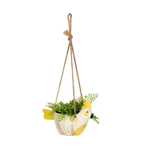 [23988] Pot Cocky Hanging White-
