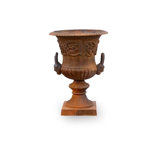 [24046] Urn Varese Cast Iron Rust