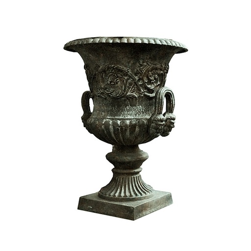 [24060] Urn Varese Cast Iron Antique