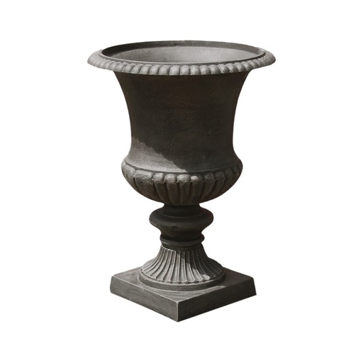 [24084] Urn Caserta Cast Iron Black