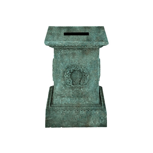 [24138] Urn Caserta Base Cast Iron Ver