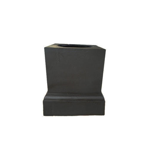 [24336] Urn Verona Base Cast Iron Blac