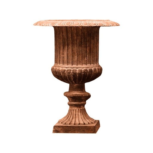[24343] Urn Verona Cast Iron Rust