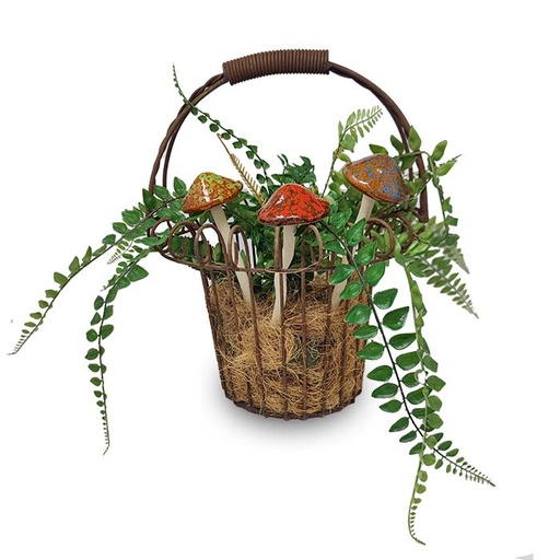 [24596] Mushroom Ceramic Asst Small