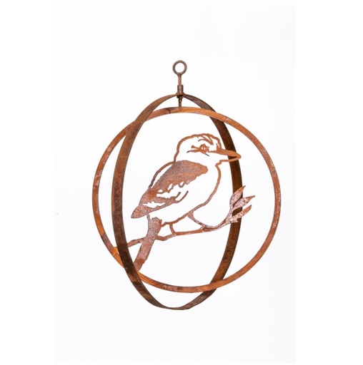 [24961] Double Ring Kookaburra Rust: