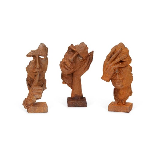 [25104] See/Hear/Speak Cast Iron Rust