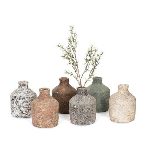 [25562] Terracotta Flask Assorted