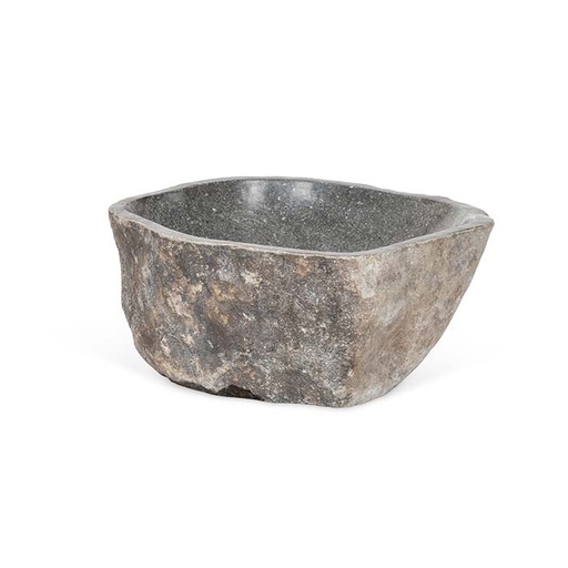 [25777] Bowl Stone Natural Deep