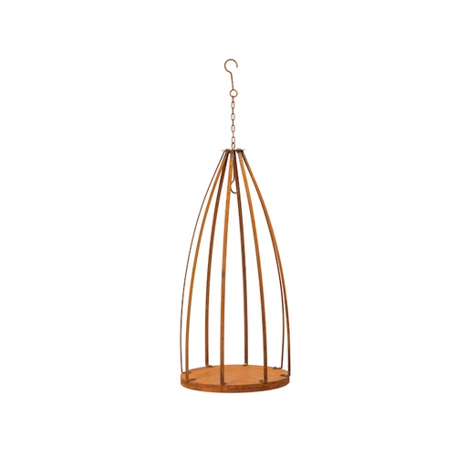[26279] Flat bar birdcage Rust