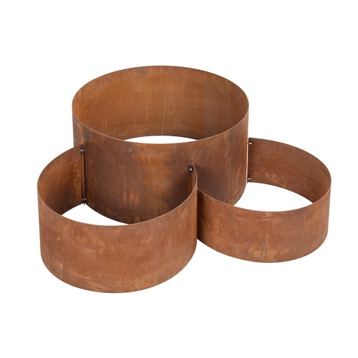 [26361] Planter 3 Tier Rn Corten 39cm-