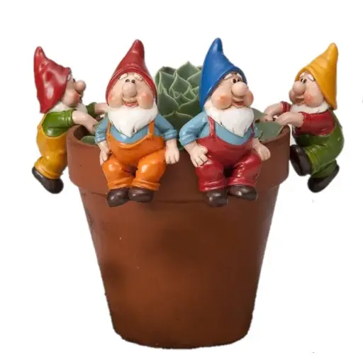 [2662] Gnome Pot Sitter Colour