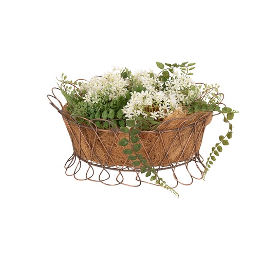 [26798] Wire Basket Brown