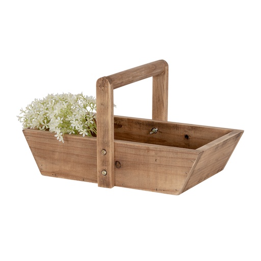 [27078] Trug with Handle Timber