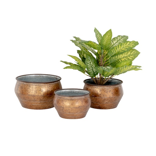 [27375] Pot Zinc Bronze Low