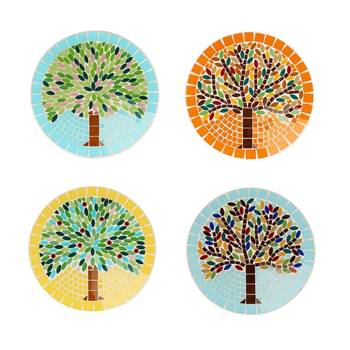[28556] Four Seasons Mosaic Wall Art