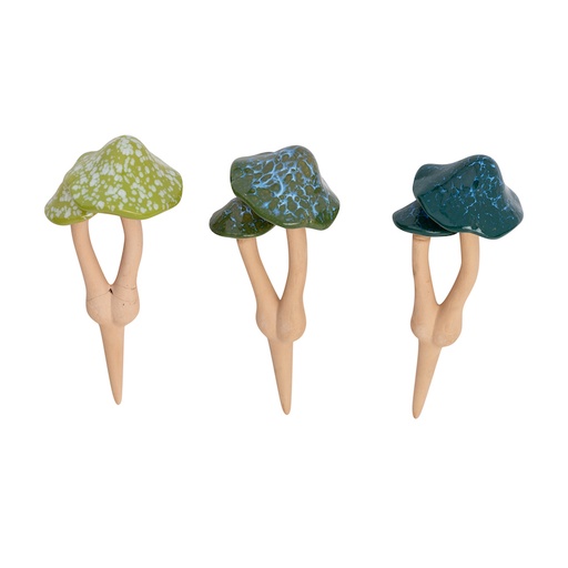 [28624] Mushroom Ceramic Green Double