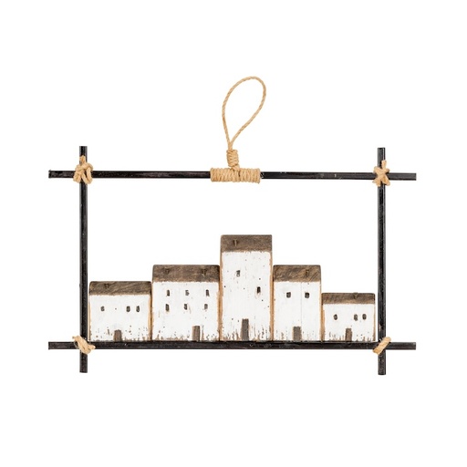[29270] 38cm Decor Oblong House White