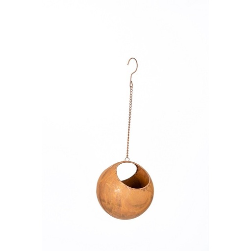 [4352] Ball Rust Hanging Small