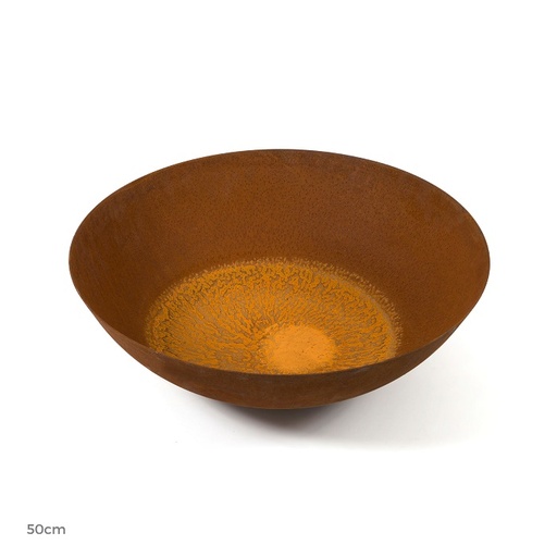[5762] Fire Pit Wok Plant Rust 50cm