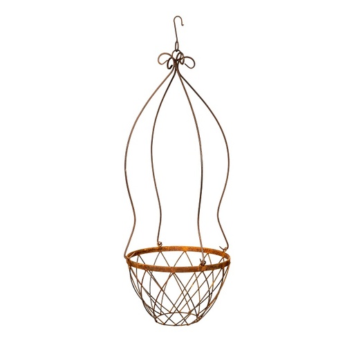[7902] Basket Hanging Rust