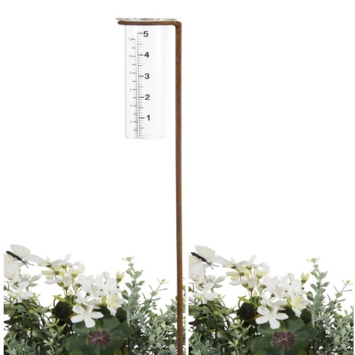[9128] Stake Rain Gauge Rust Large