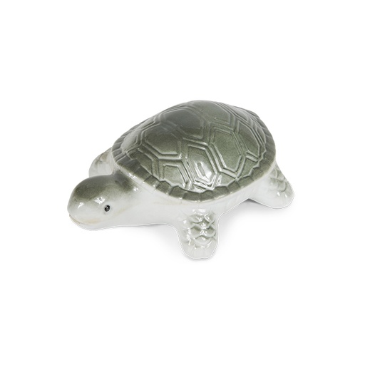 [9777] Floating Turtle Porcelain Med