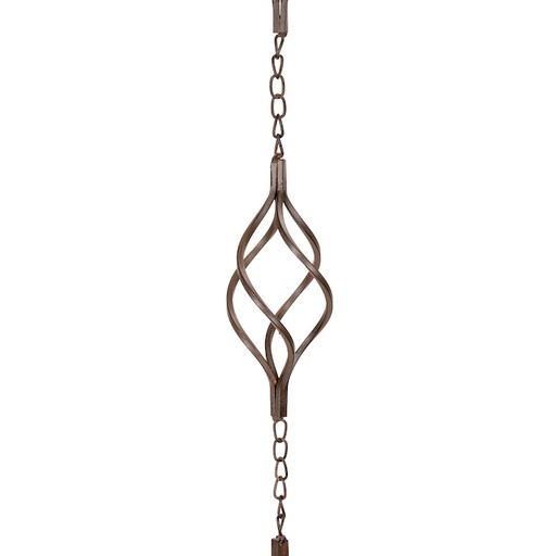 [26897] Swirl Rain Chain Brown