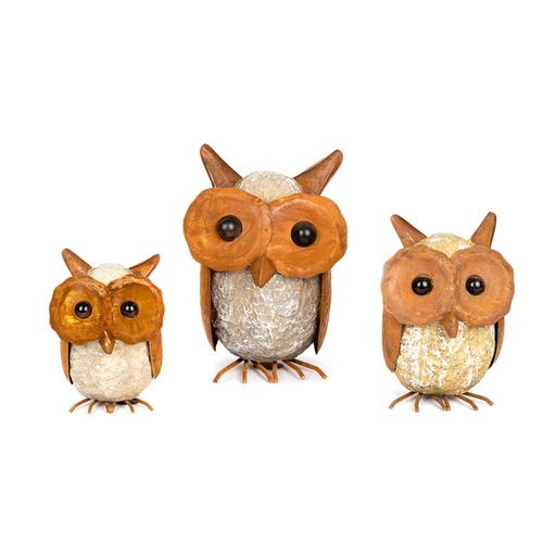 [3294] Owls Resin/Rust S/3