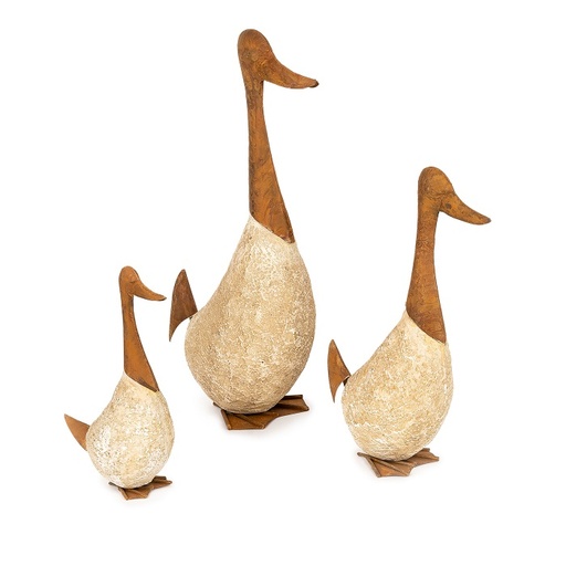 [4123] Geese Resin/Rust S/3