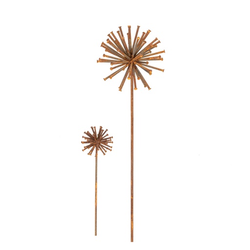 [11404] Stake Dandelion Rust S/2