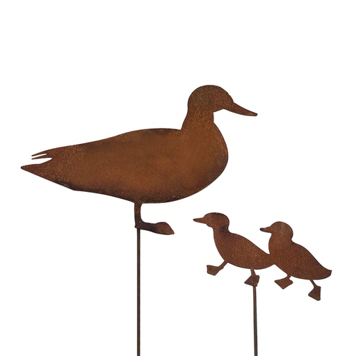 [17413] Duck Silhouette Rust S/2